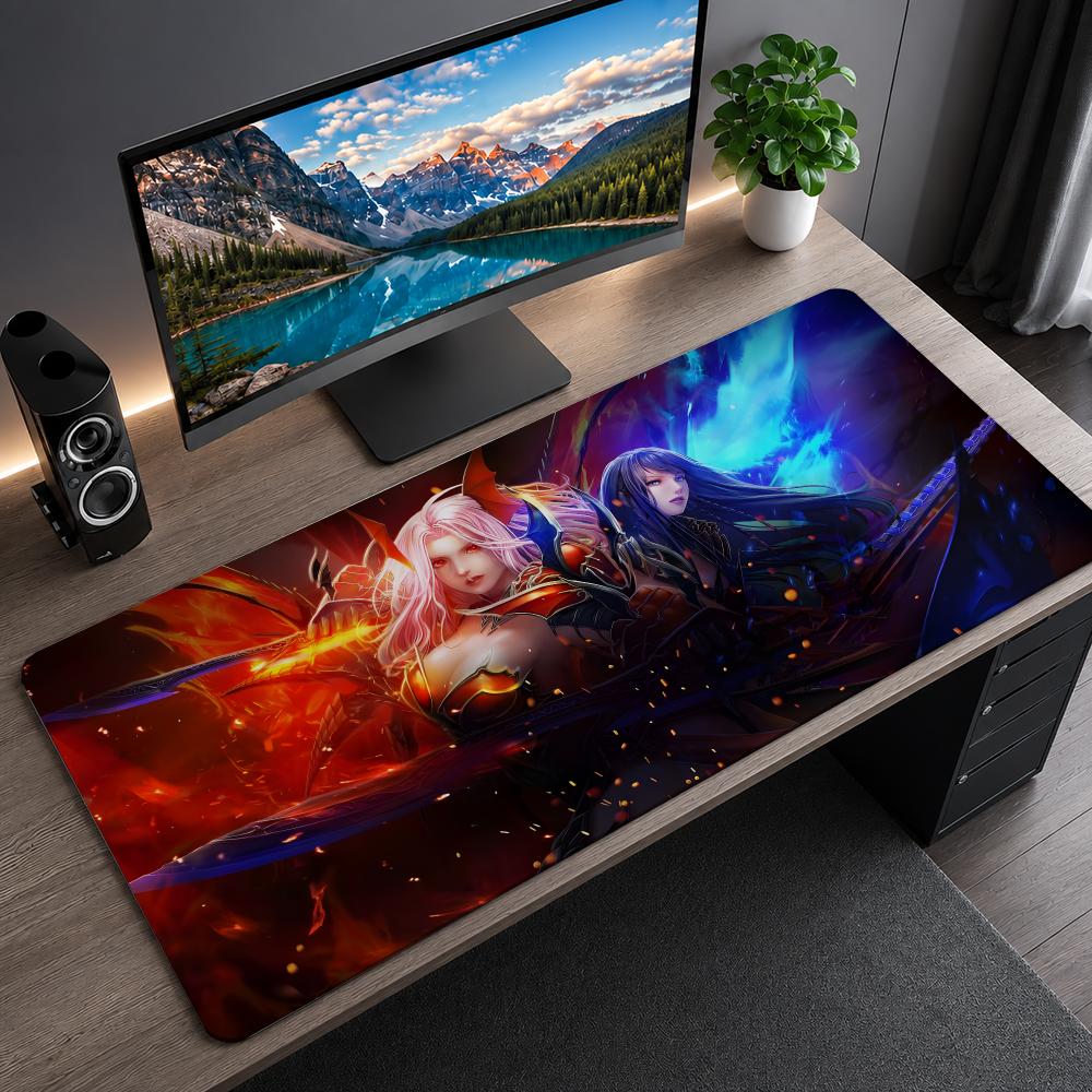 Gaming Accessories Online - MUオンライン マウスパッド 大型PCマウスパッド ラバーベース ゲーミングデスクマット キーボードゲーマー向け