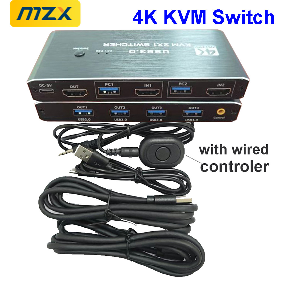 Gaming Accessories Storage - KVMスイッチ 4K 60Hz スイッチャー USB 3.0