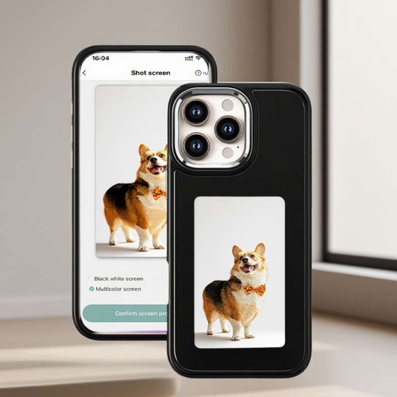 Gaming Accessories Storage - DIY電子インクスクリーンスマホケース NFC対応 iPhone 15 14 13
