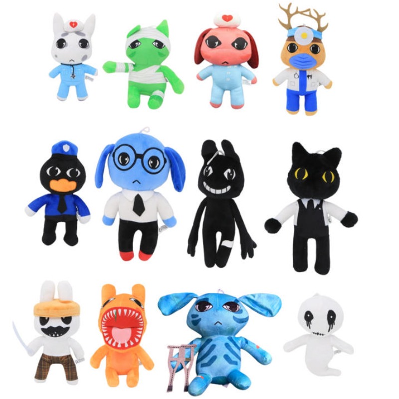 Gaming Accessories Toys - ホラーゲーム動物病院のぬいぐるみ、柔らかく抱き心地の良い漫画キャラクター、大人ファン向けのコレクターアイテム＆ホームデコレーションギフト