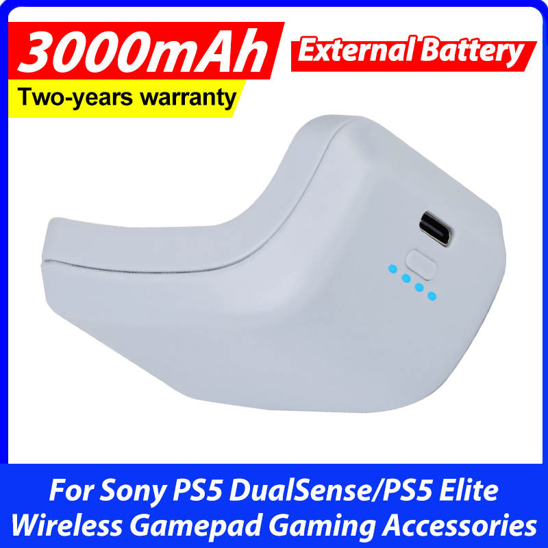 Gaming Accessories Pack - ソニーPS5 DualSense/PS5 Eliteワイヤレスゲームパッド用3000mAh外部バッテリーパック ゲームアクセサリー
