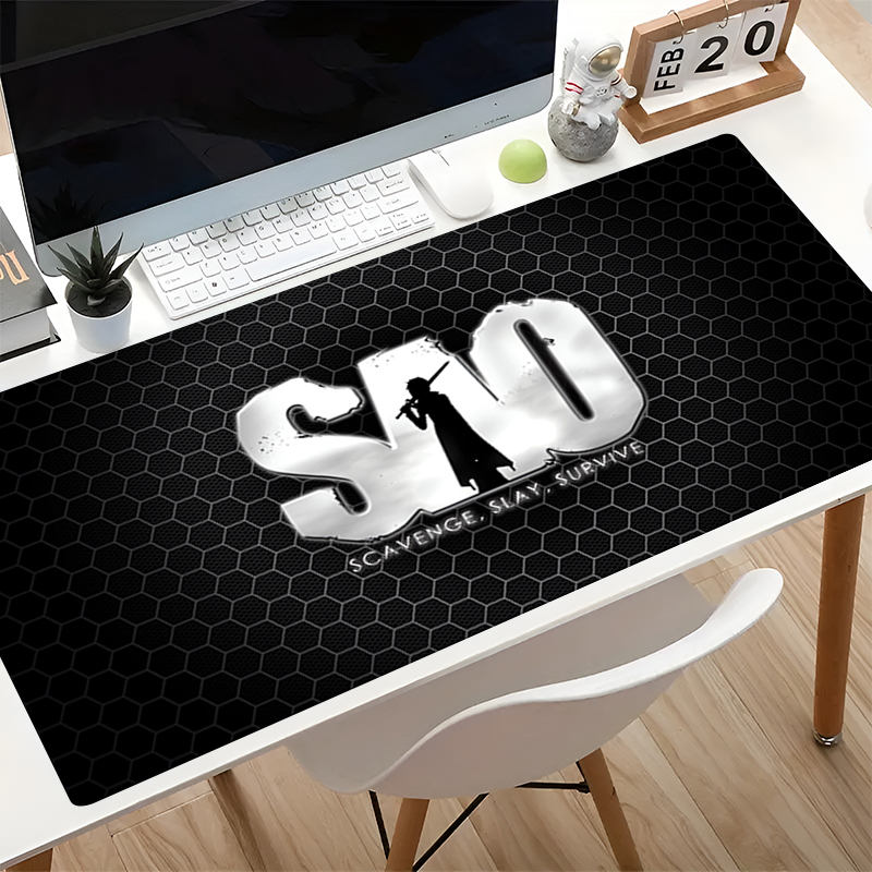 Gaming Accessories Online - アニメマウスパッド PC コンピュータデスクマット抗摩耗ゲーマーキーボードパッド S-ソードアートオンライン大型マウスパッドゲームアクセサリーテーブルパッド