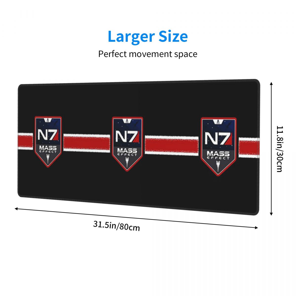 大型マウスパッド N7 新アイコン ゲーマー向けPC ノート - Gaming Accessories Icon のレビューと価格