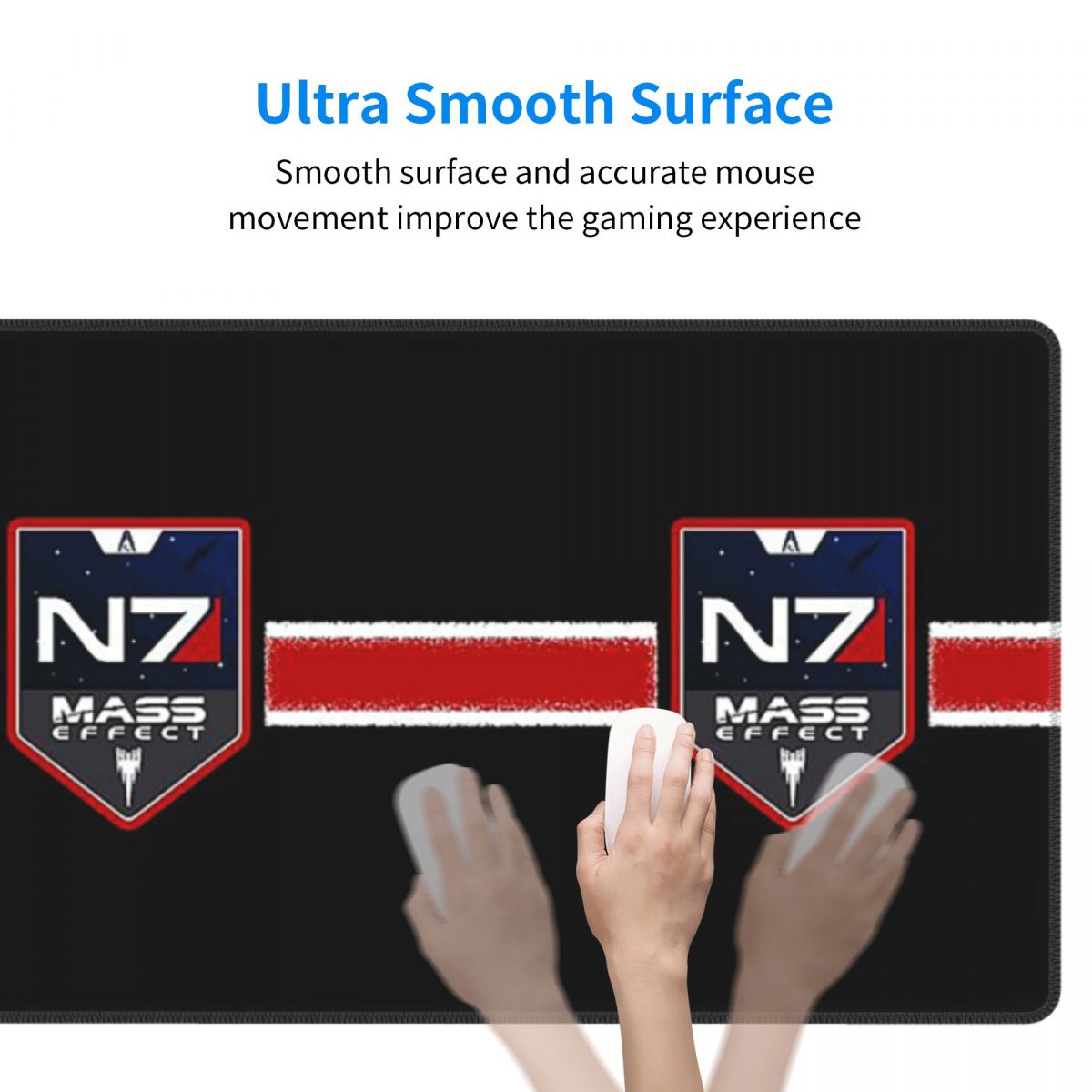 大型マウスパッド N7 新アイコン ゲーマー向けPC ノート - Gaming Accessories Icon のレビューと価格