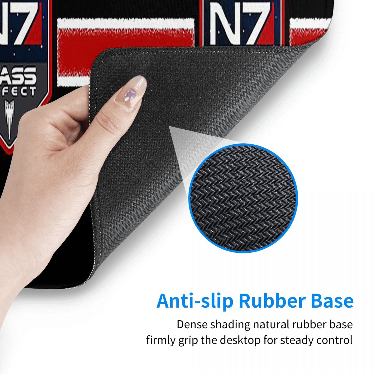 大型マウスパッド N7 新アイコン ゲーマー向けPC ノート - Gaming Accessories Icon のレビューと価格