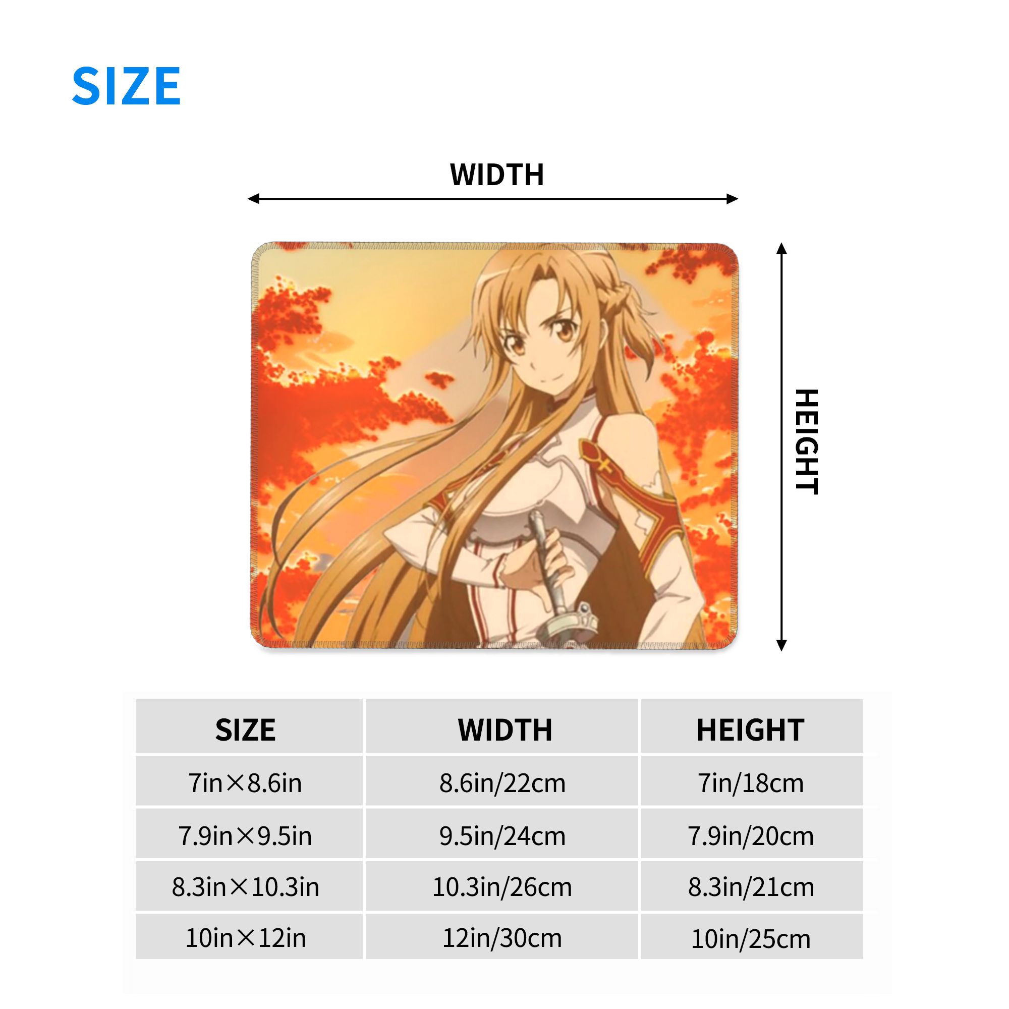 ソードアート・オンライン結城アスナアニメマウスパッドコンピュ - Gaming Accessories Online のレビューと価格