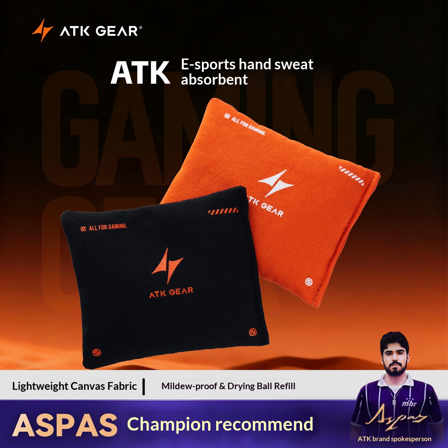 ATK Esports パームスウェットパック 汗吸収 滑り - Gaming Accessories Pack のレビューと価格