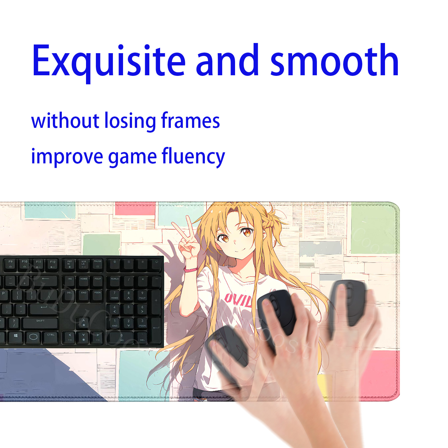 大型マウスパッドソードアートオンラインアスナゲームアクセサリ - Gaming Accessories Online のレビューと価格